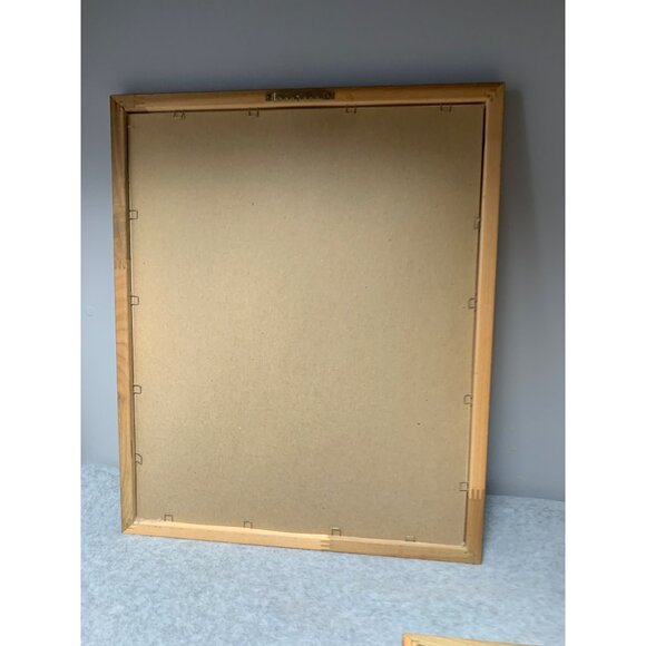 Framed Handmade Floral Needlework "Rosemary Flax Iris Lavender Borage Chicory" 1 - Picture 10 of 11